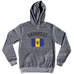 Barbados Country Flag Heritage Tri-Blend Hoodie by Ultras