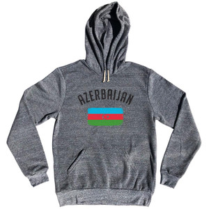 Azerbaijan Country Flag Heritage Tri-Blend Hoodie by Ultras Azerbaijan Country Flag Heritage Tri-Blend Hoodie by Ultras