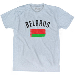 Belarus Country Flag Heritage Adult Tri-Blend T-Shirt by Ultras Belarus Country Flag Heritage Adult Tri-Blend T-Shirt by Ultras