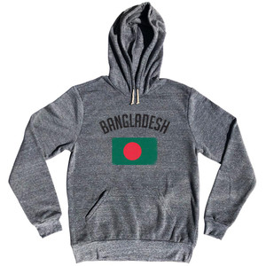 Bangladesh Country Flag Heritage Tri-Blend Hoodie by Ultras
