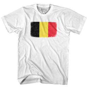Belgium Country Flag Womens Cotton Junior Cut T-Shirt by Ultras