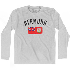 Bermuda Country Flag Heritage Adult Cotton Long Sleeve T-Shirt by Ultras Bermuda Country Flag Heritage Adult Cotton Long Sleeve T-Shirt by Ultras