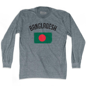 Bangladesh Country Flag Heritage Adult Tri-Blend Long Sleeve T-Shirt by Ultras Bangladesh Country Flag Heritage Adult Tri-Blend Long Sleeve T-Shirt by Ultras