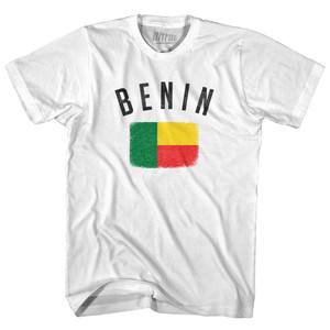 Benin Country Flag Heritage Adult Cotton T-Shirt by Ultras