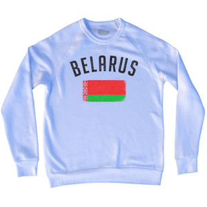 Belarus Country Flag Heritage Adult Tri-Blend Sweatshirt by Ultras