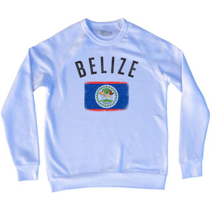 Belize Country Flag Heritage Adult Tri-Blend Sweatshirt by Ultras