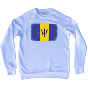 Barbados Country Flag Adult Tri-Blend Sweatshirt by Ultras