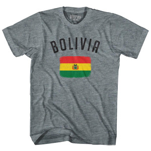 Bolivia Country Flag Heritage Adult Tri-Blend T-Shirt by Ultras Bolivia Country Flag Heritage Adult Tri-Blend T-Shirt by Ultras