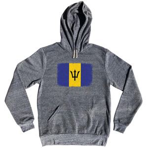 Barbados Country Flag Tri-Blend Hoodie by Ultras