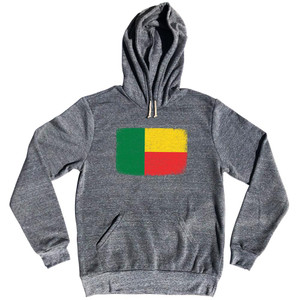 Benin Country Flag Tri-Blend Hoodie by Ultras
