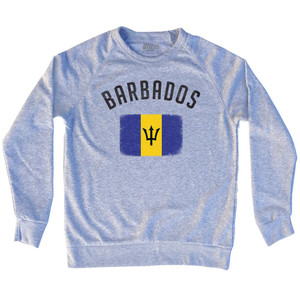 Barbados Country Flag Heritage Adult Tri-Blend Sweatshirt by Ultras Barbados Country Flag Heritage Adult Tri-Blend Sweatshirt by Ultras