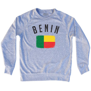 Benin Country Flag Heritage Adult Tri-Blend Sweatshirt by Ultras Benin Country Flag Heritage Adult Tri-Blend Sweatshirt by Ultras