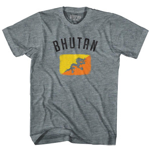 Bhutan Country Flag Heritage Adult Tri-Blend T-Shirt by Ultras Bhutan Country Flag Heritage Adult Tri-Blend T-Shirt by Ultras