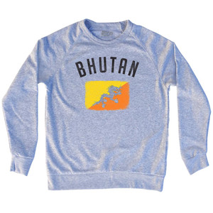 Bhutan Country Flag Heritage Adult Tri-Blend Sweatshirt by Ultras Bhutan Country Flag Heritage Adult Tri-Blend Sweatshirt by Ultras