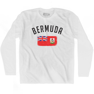 Bermuda Country Flag Heritage Adult Cotton Long Sleeve T-Shirt by Ultras Bermuda Country Flag Heritage Adult Cotton Long Sleeve T-Shirt by Ultras