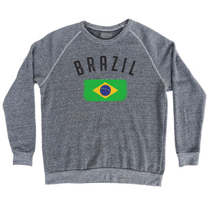 Brazil Country Flag Heritage Adult Tri-Blend Sweatshirt by Ultras Brazil Country Flag Heritage Adult Tri-Blend Sweatshirt by Ultras