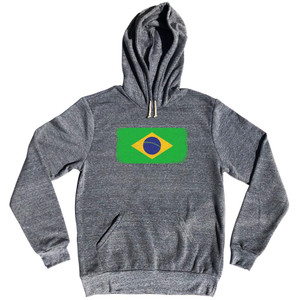 Brazil Country Flag Tri-Blend Hoodie by Ultras