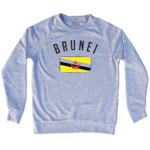 Brunei Country Flag Heritage Adult Tri-Blend Sweatshirt by Ultras Brunei Country Flag Heritage Adult Tri-Blend Sweatshirt by Ultras