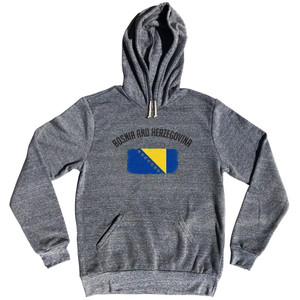Bosnia And Herzegovina Country Flag Heritage Tri-Blend Hoodie by Ultras Bosnia And Herzegovina Country Flag Heritage Tri-Blend Hoodie by Ultras