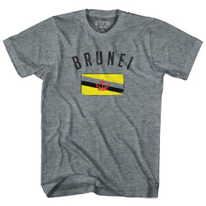 Brunei Country Flag Heritage Adult Tri-Blend T-Shirt by Ultras Brunei Country Flag Heritage Adult Tri-Blend T-Shirt by Ultras