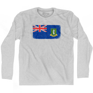 British Virgin Islands Country Flag Adult Cotton Long Sleeve T-Shirt by Ultras British Virgin Islands Country Flag Adult Cotton Long Sleeve T-Shirt by Ultras
