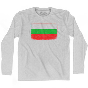 Bulgaria Country Flag Adult Cotton Long Sleeve T-Shirt by Ultras Bulgaria Country Flag Adult Cotton Long Sleeve T-Shirt by Ultras