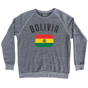 Bolivia Country Flag Heritage Adult Tri-Blend Sweatshirt by Ultras Bolivia Country Flag Heritage Adult Tri-Blend Sweatshirt by Ultras