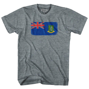 British Virgin Islands Country Flag Adult Tri-Blend T-Shirt by Ultras