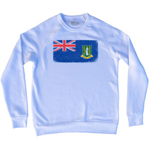 British Virgin Islands Country Flag Adult Tri-Blend Sweatshirt by Ultras
