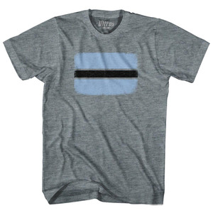 Botswana Country Flag Womens Tri-Blend Junior Cut T-Shirt by Ultras