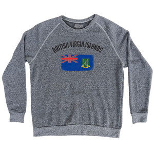 British Virgin Islands Country Flag Heritage Adult Tri-Blend Sweatshirt by Ultras British Virgin Islands Country Flag Heritage Adult Tri-Blend Sweatshirt by Ultras