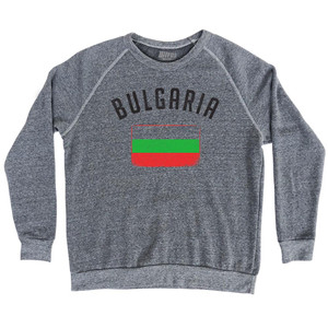 Bulgaria Country Flag Heritage Adult Tri-Blend Sweatshirt by Ultras Bulgaria Country Flag Heritage Adult Tri-Blend Sweatshirt by Ultras