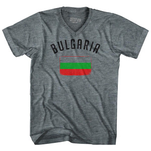 Bulgaria Country Flag Heritage Tri-Blend V-Neck Womens Junior Cut T-Shirt by Ultras Bulgaria Country Flag Heritage Tri-Blend V-Neck Womens Junior Cut T-Shirt by Ultras