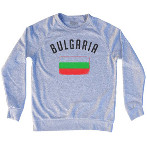 Bulgaria Country Flag Heritage Adult Tri-Blend Sweatshirt by Ultras Bulgaria Country Flag Heritage Adult Tri-Blend Sweatshirt by Ultras