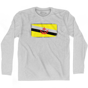Brunei Country Flag Adult Cotton Long Sleeve T-Shirt by Ultras Brunei Country Flag Adult Cotton Long Sleeve T-Shirt by Ultras