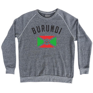 Burundi Country Flag Heritage Adult Tri-Blend Sweatshirt by Ultras Burundi Country Flag Heritage Adult Tri-Blend Sweatshirt by Ultras