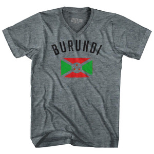 Burundi Country Flag Heritage Tri-Blend V-Neck Womens Junior Cut T-Shirt by Ultras Burundi Country Flag Heritage Tri-Blend V-Neck Womens Junior Cut T-Shirt by Ultras