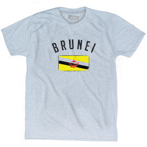 Brunei Country Flag Heritage Adult Tri-Blend T-Shirt by Ultras Brunei Country Flag Heritage Adult Tri-Blend T-Shirt by Ultras