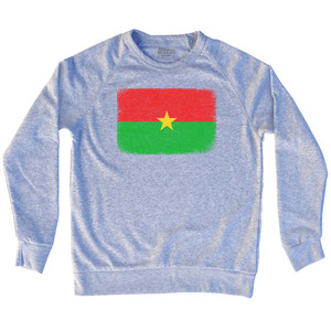 Burkina Faso Country Flag Adult Tri-Blend Sweatshirt by Ultras Burkina Faso Country Flag Adult Tri-Blend Sweatshirt by Ultras