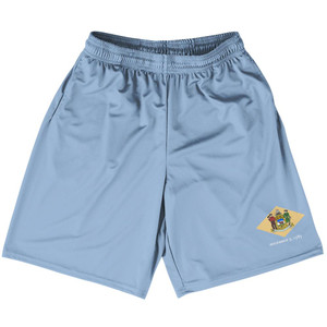 Delaware US State Flag Basketball Practice Shorts Made In USA by Basketball Shorts Delaware US State Flag Basketball Practice Shorts Made In USA by Basketball Shorts