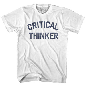 Critical Thinker Adult Cotton T-Shirt by Ultras Critical Thinker Adult Cotton T-Shirt by Ultras