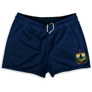 Vermont State Flag Shorty Short Gym Shorts 2.5" Inseam Made In USA by Shorty Shorts Vermont State Flag Shorty Short Gym Shorts 2.5" Inseam Made In USA by Shorty Shorts