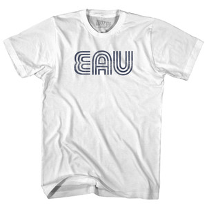 Eau Claire EAU Airport Adult Cotton T-shirt - White