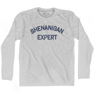 Shenanigan Expert Adult Cotton Long Sleeve T-Shirt by Ultras Shenanigan Expert Adult Cotton Long Sleeve T-Shirt by Ultras