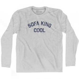 Sofa King Cool Adult Cotton Long Sleeve T-Shirt by Ultras