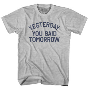 Yesterday You Said Tomorrow Womens Cotton Junior Cut T-Shirt by Ultras