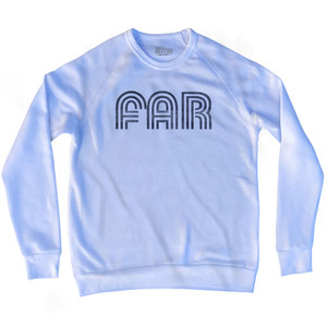 Fargo Airport FAR Adult Tri-Blend Sweatshirt - White
