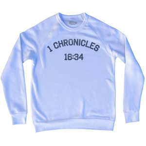 1 Chronicles 16 34 Adult Tri-Blend Sweatshirt by Ultras