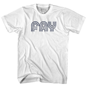 Fayetteville Airport FAY Womens Cotton Junior Cut T-Shirt - White Fayetteville Airport FAY Womens Cotton Junior Cut T-Shirt - White