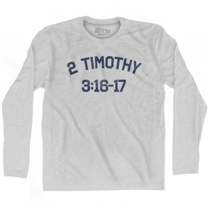 2 Timothy 3 16-17 Adult Cotton Long Sleeve T-Shirt by Ultras